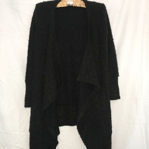 Fuzzy Black Cardigan by Depri